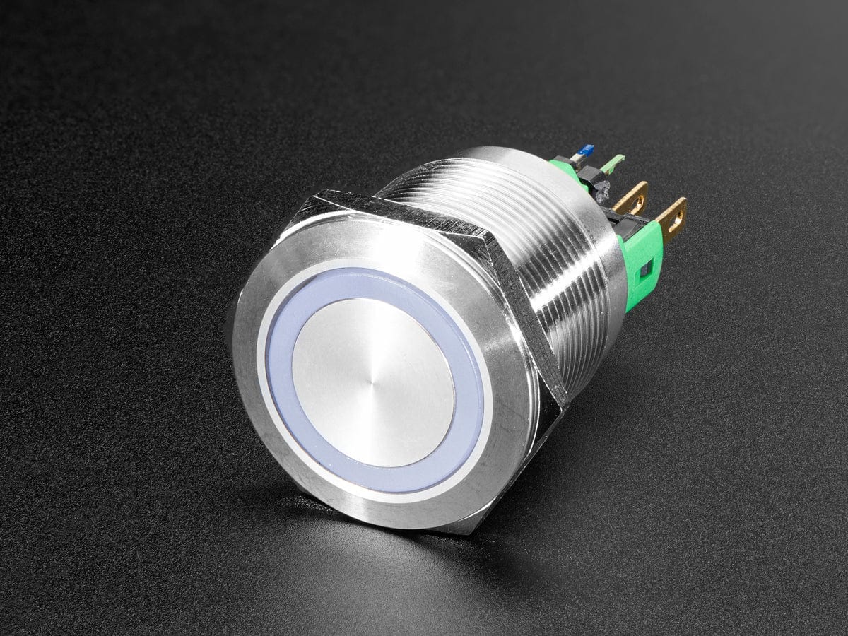 Rugged Metal On/Off Switch - 22mm 6V RGB On/Off by The Pi Hut - The Pi Hut