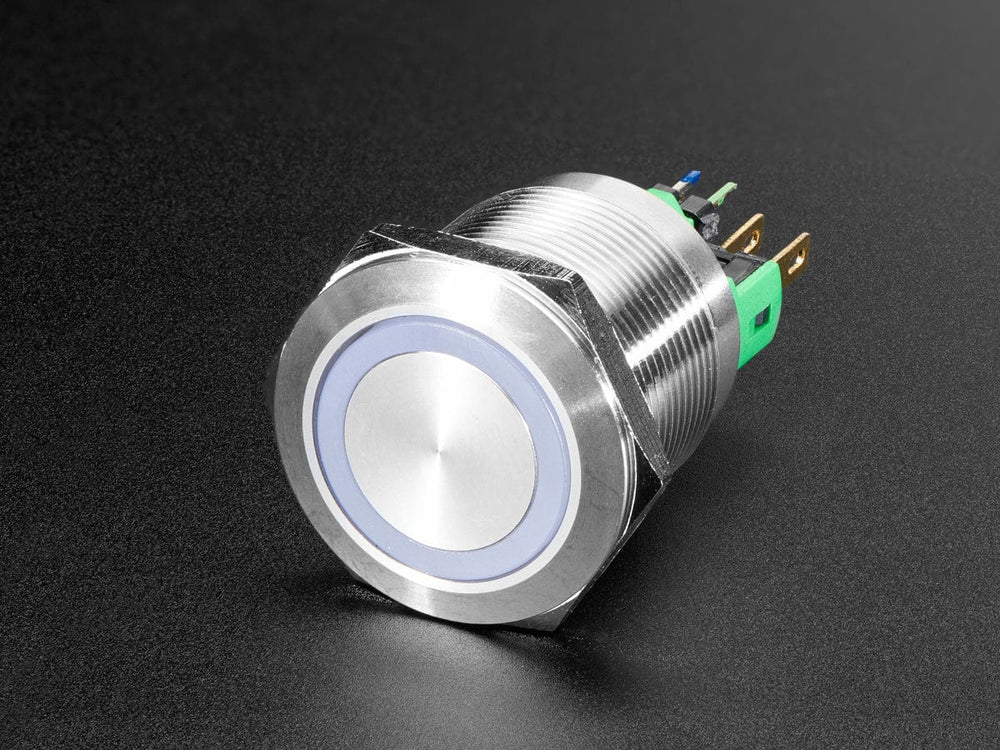 Rugged Metal On/Off Switch - 22mm 6V RGB On/Off by The Pi Hut - The Pi Hut