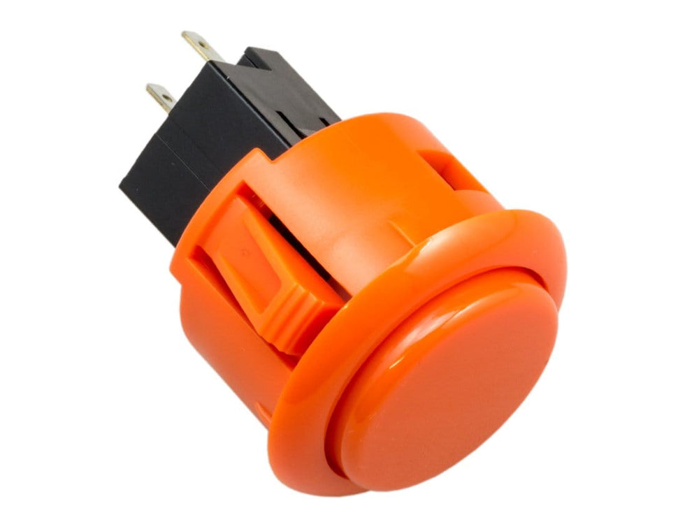 Sanwa Round 30mm Long Life Snap-in Arcade Button (OBSF-30RG) by Sanwa - The Pi Hut