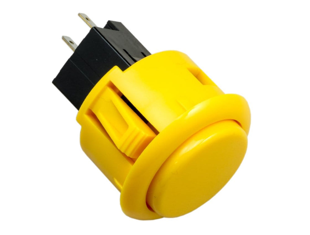 Sanwa Round 30mm Long Life Snap-in Arcade Button (OBSF-30RG) by Sanwa - The Pi Hut