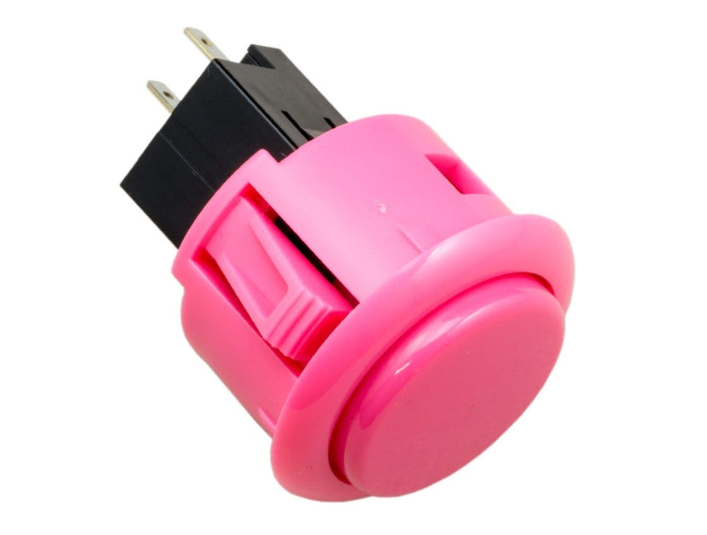 Sanwa Round 30mm Long Life Snap-in Arcade Button (OBSF-30RG) by Sanwa - The Pi Hut
