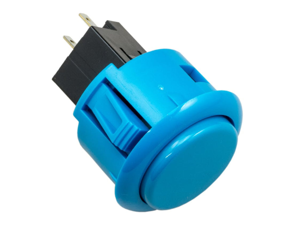 Sanwa Round 30mm Long Life Snap-in Arcade Button (OBSF-30RG) by Sanwa - The Pi Hut
