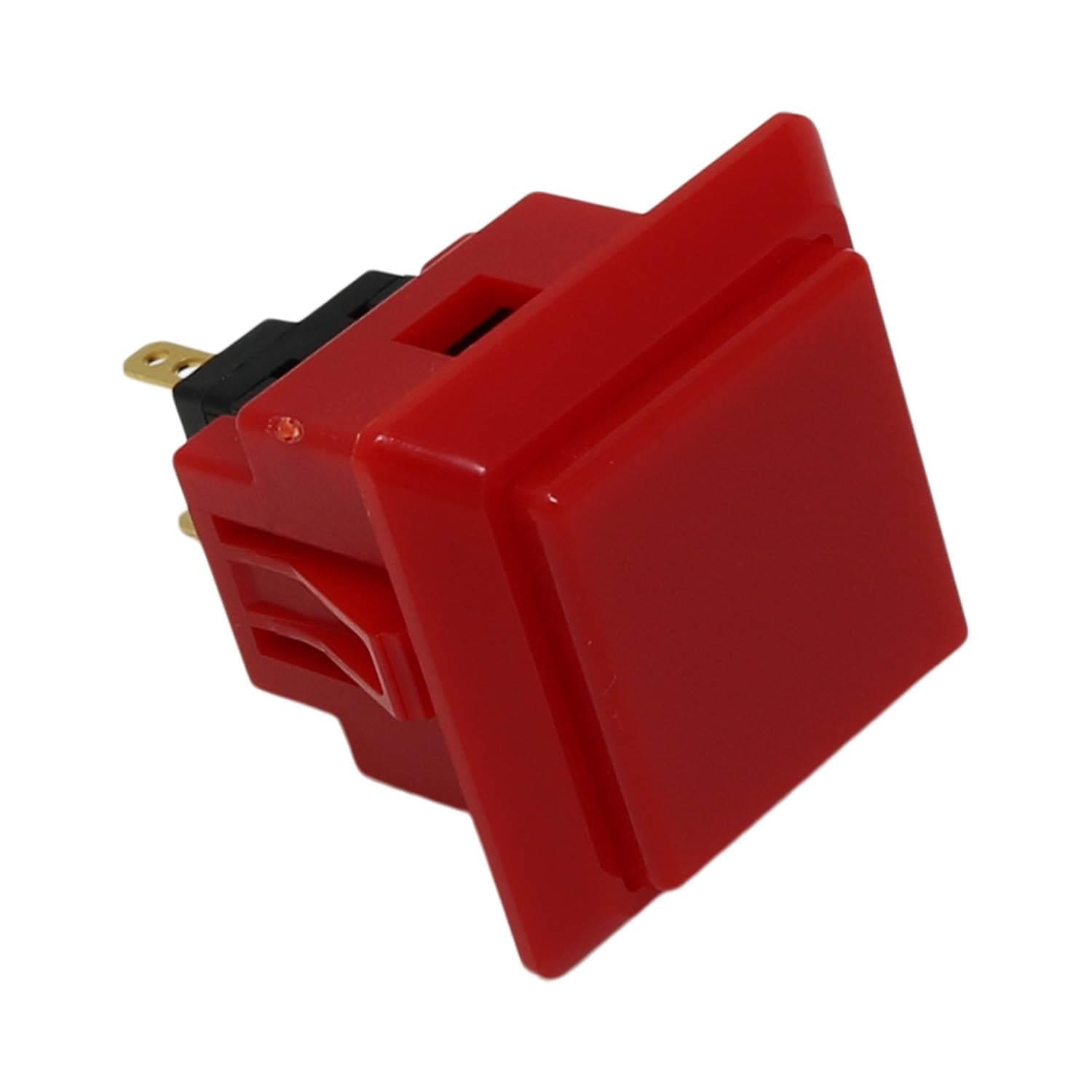 Sanwa Square Snap-in Arcade Button (OBSF-24KK) by Sanwa - The Pi Hut