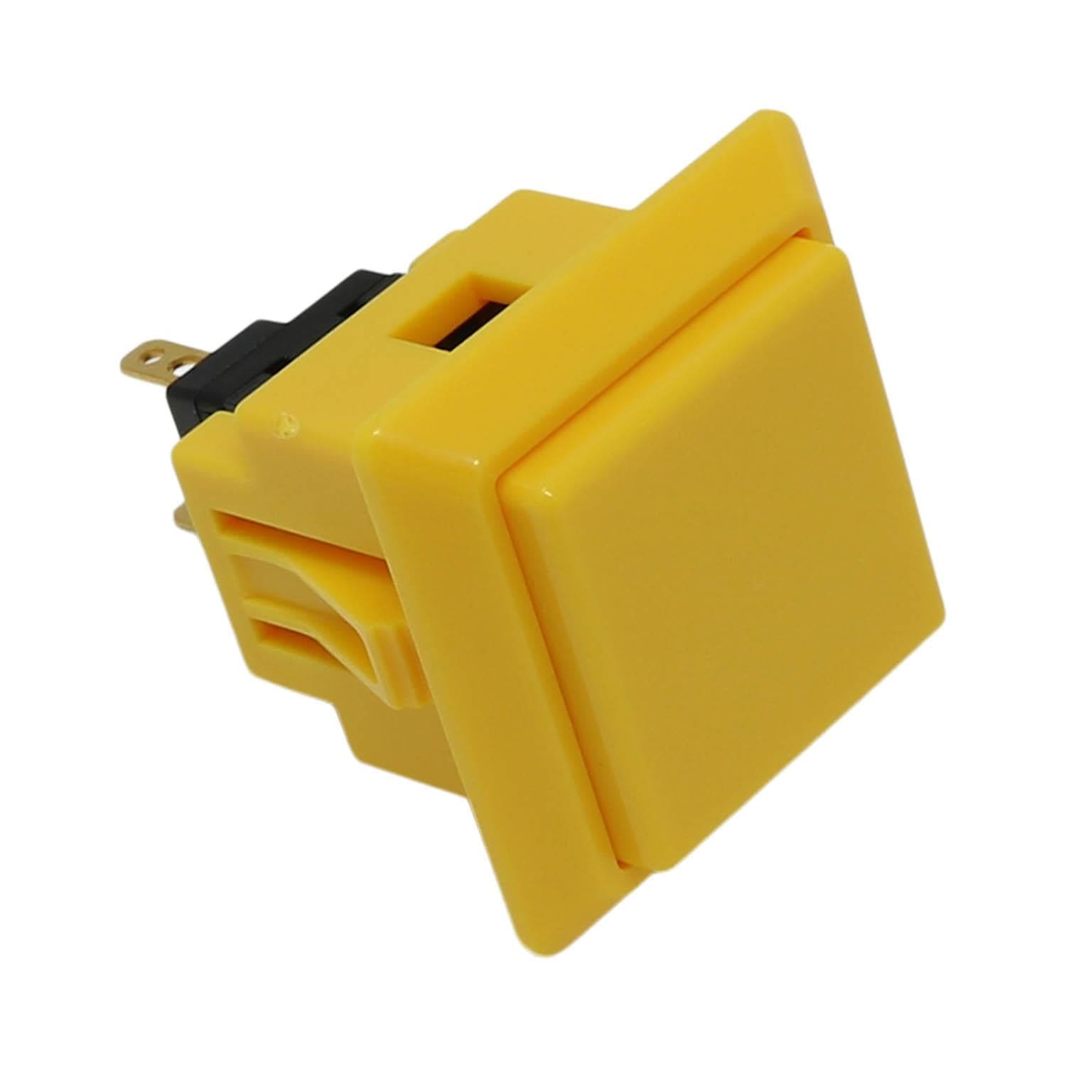 Sanwa Square Snap-in Arcade Button (OBSF-24KK) by Sanwa - The Pi Hut