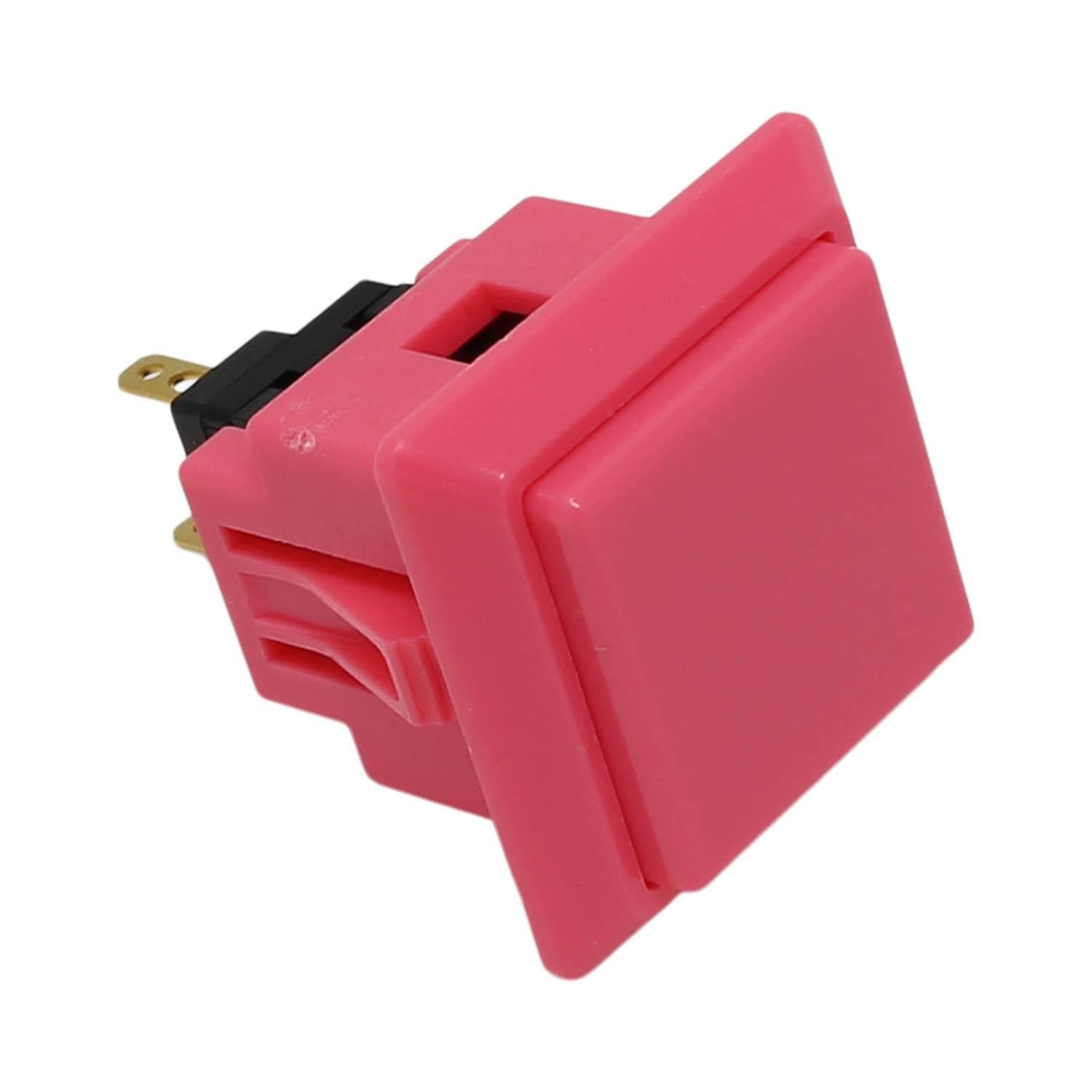 Sanwa Square Snap-in Arcade Button (OBSF-24KK) by Sanwa - The Pi Hut