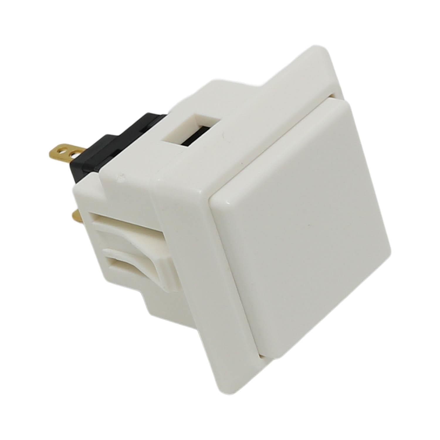Sanwa Square Snap-in Arcade Button (OBSF-24KK) by Sanwa - The Pi Hut