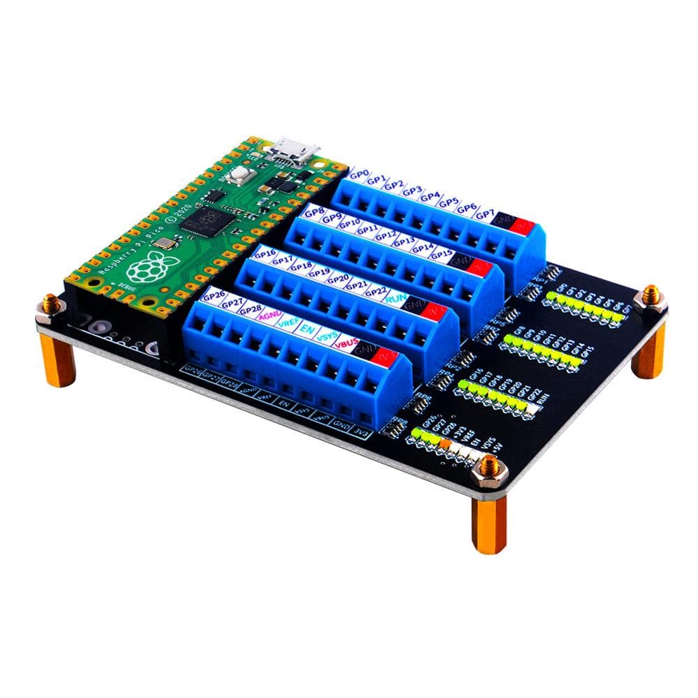 Screw Terminal Expansion Board for Raspberry Pi Pico by 52Pi - The Pi Hut
