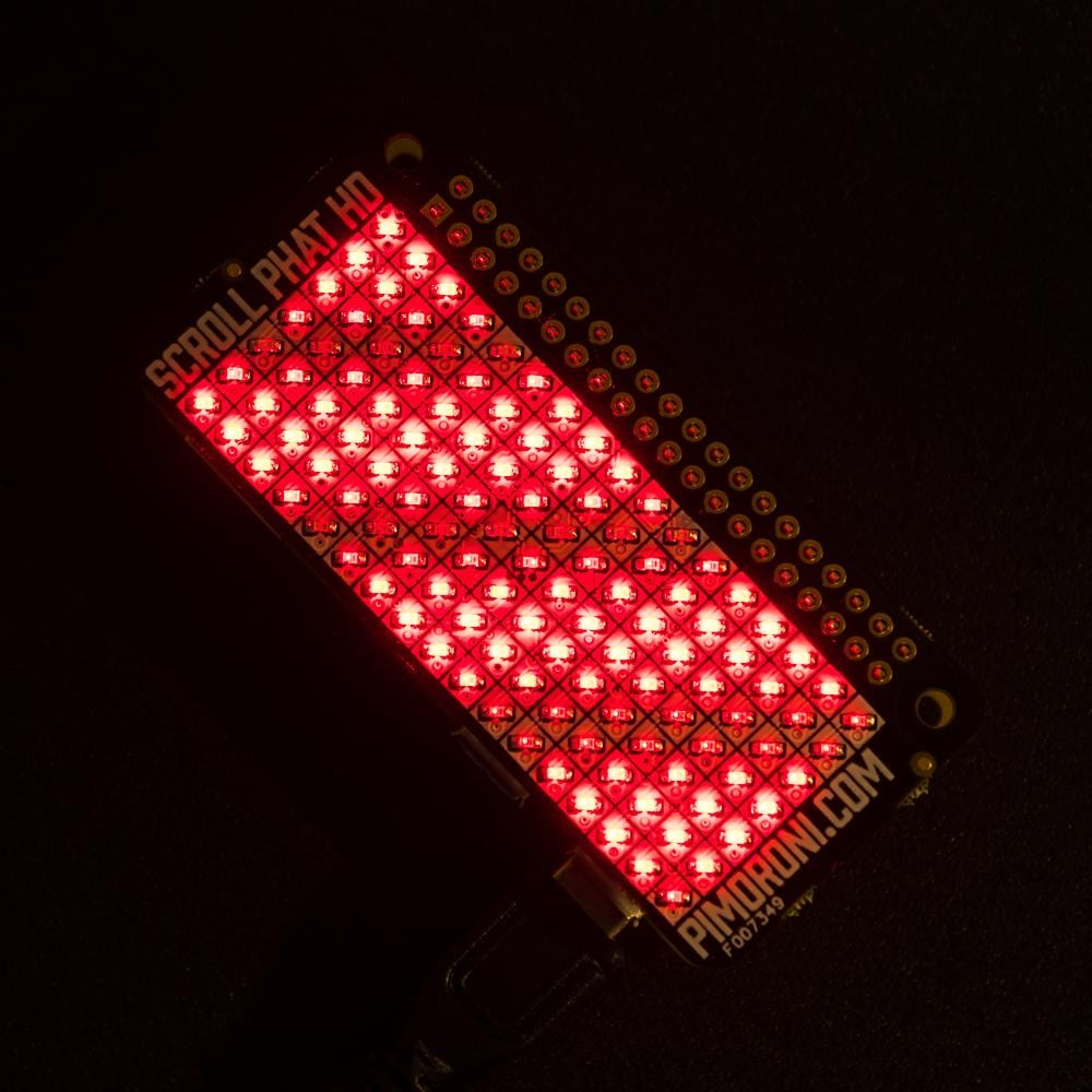 Scroll pHAT HD by Pimoroni - The Pi Hut