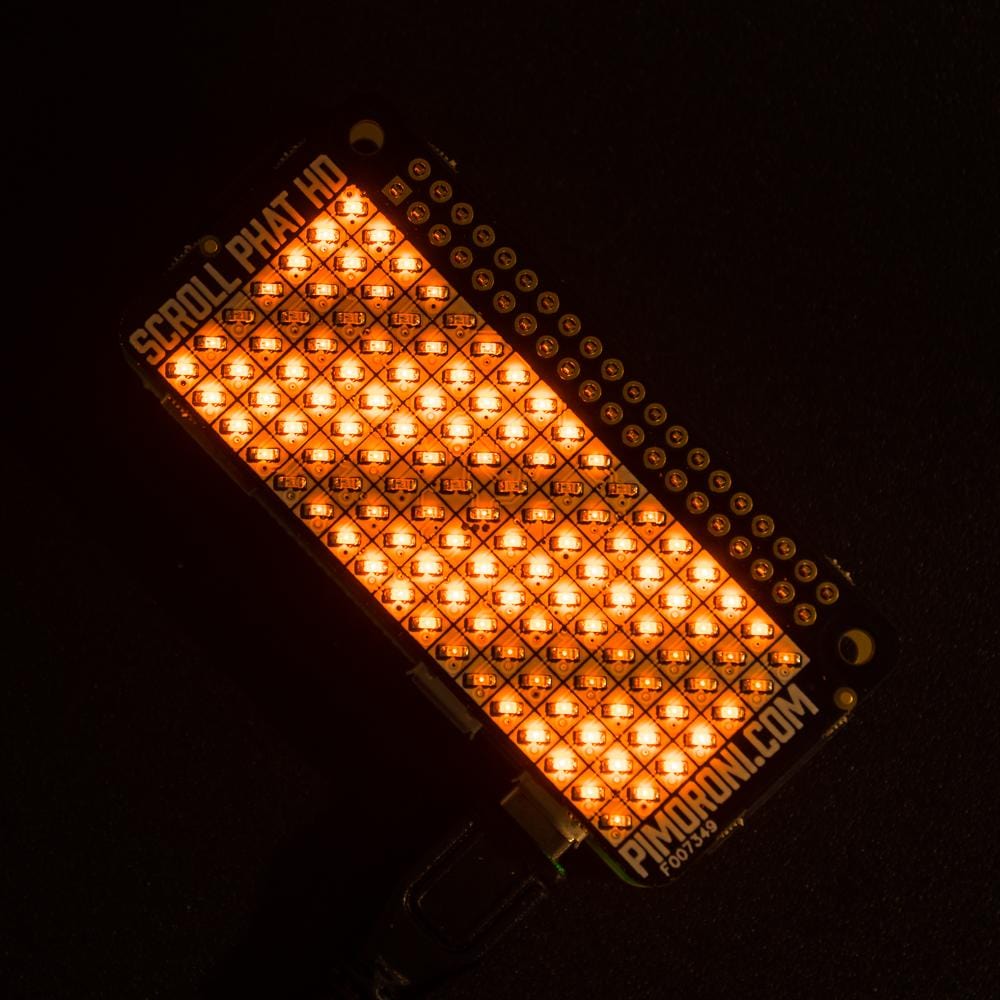 Scroll pHAT HD by Pimoroni - The Pi Hut