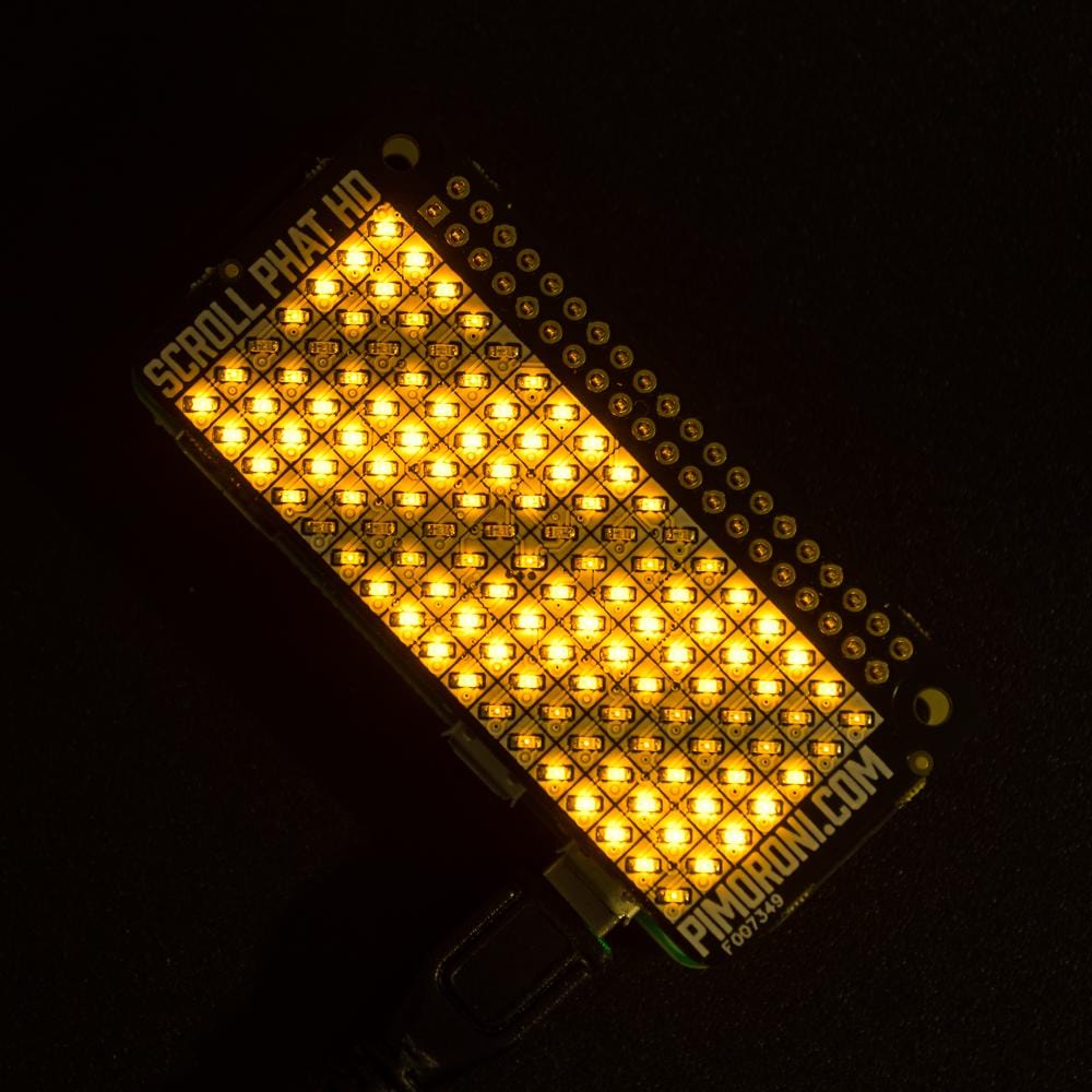 Scroll pHAT HD by Pimoroni - The Pi Hut