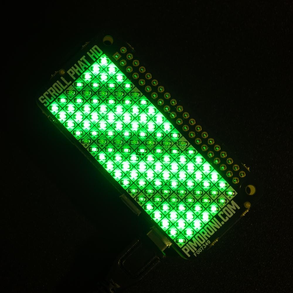 Scroll pHAT HD by Pimoroni - The Pi Hut