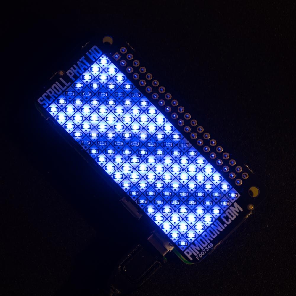 Scroll pHAT HD by Pimoroni - The Pi Hut
