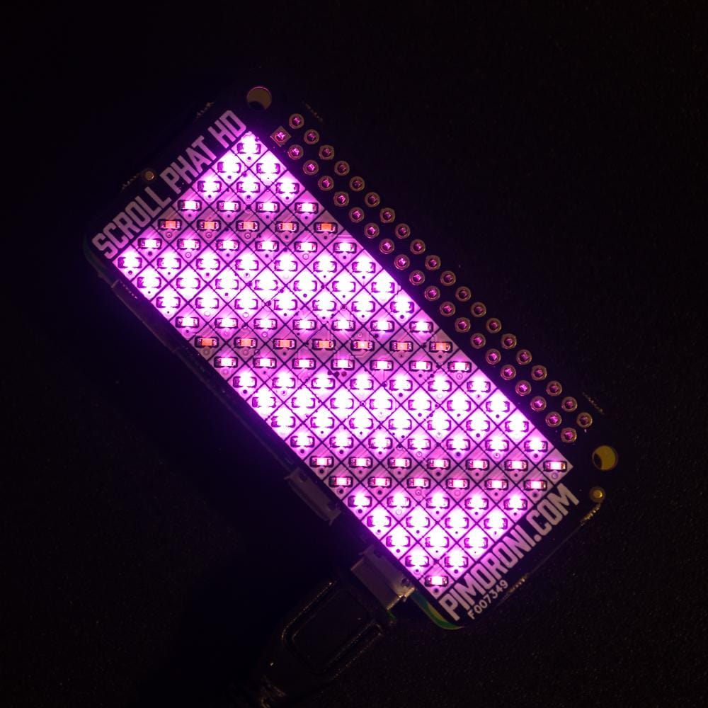 Scroll pHAT HD by Pimoroni - The Pi Hut