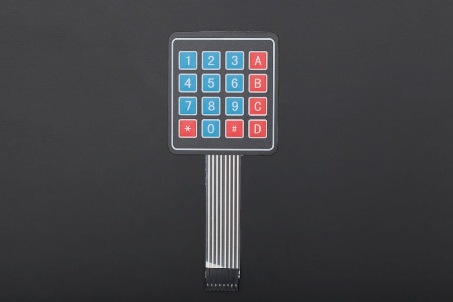 Sealed Membrane 4*4 button pad with sticker by DFRobot - The Pi Hut