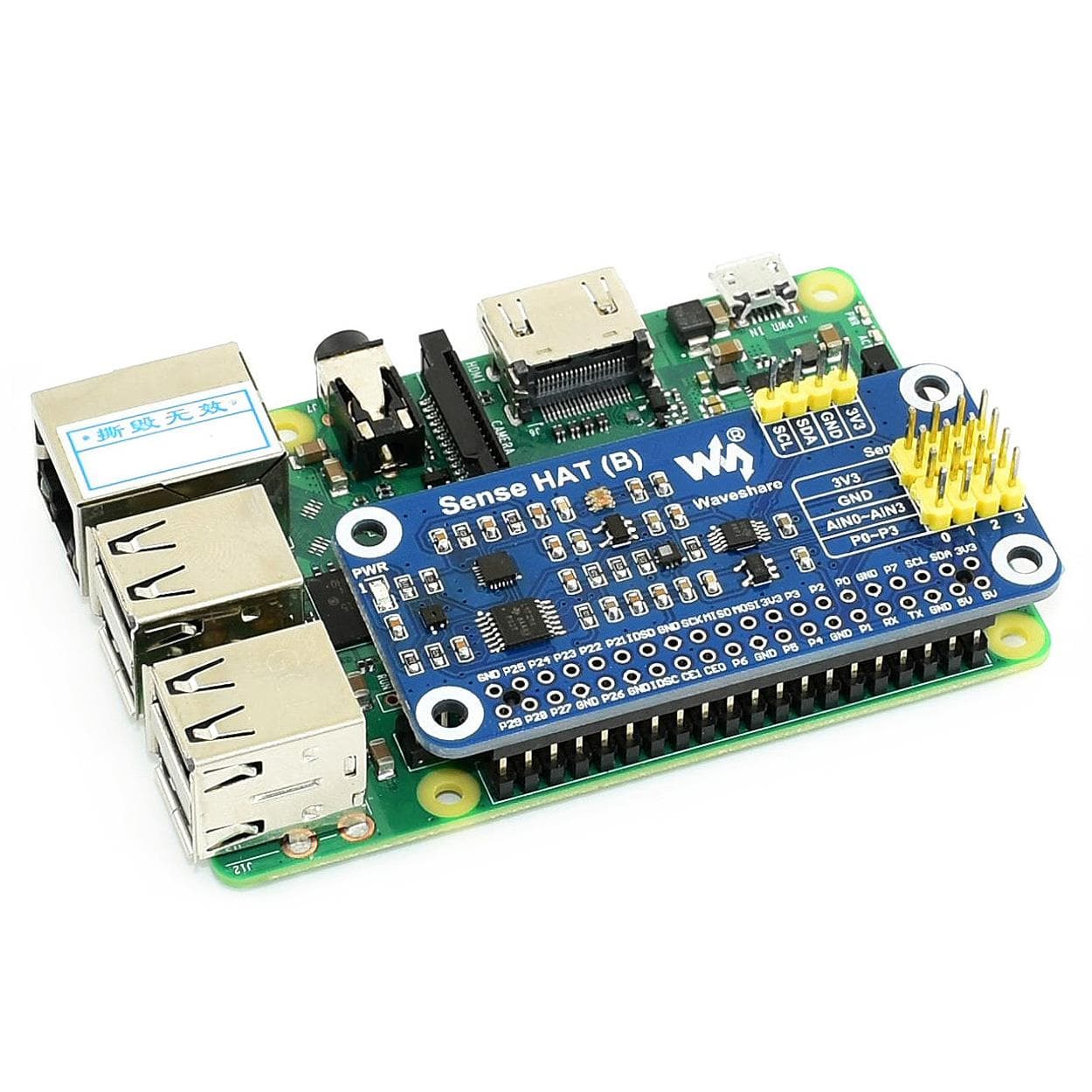 Sense HAT (B) for Raspberry Pi by Waveshare - The Pi Hut