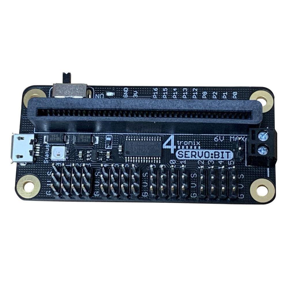 Servo:Bit 16-way Servo Controller for the micro:bit by 4tronix - The Pi Hut
