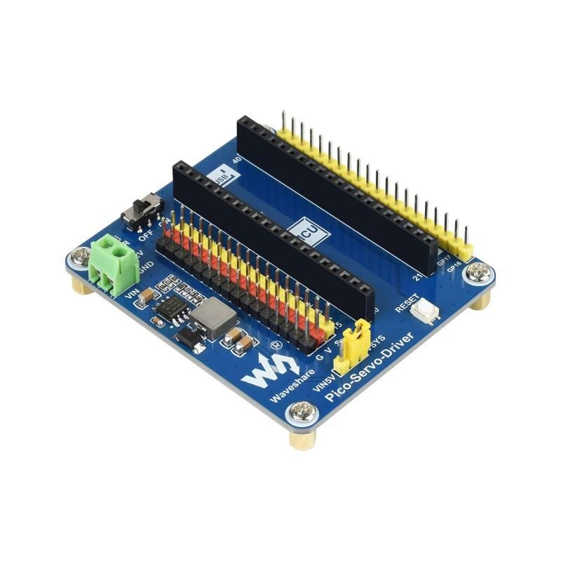 Servo Driver Module for Raspberry Pi Pico by Waveshare - The Pi Hut