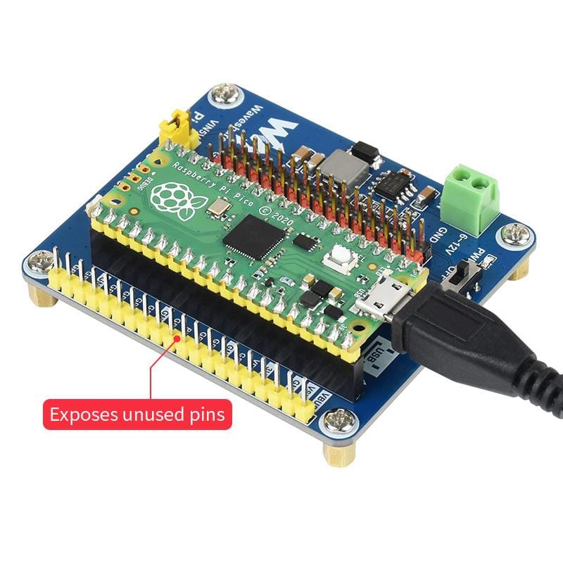 Servo Driver Module for Raspberry Pi Pico by Waveshare - The Pi Hut