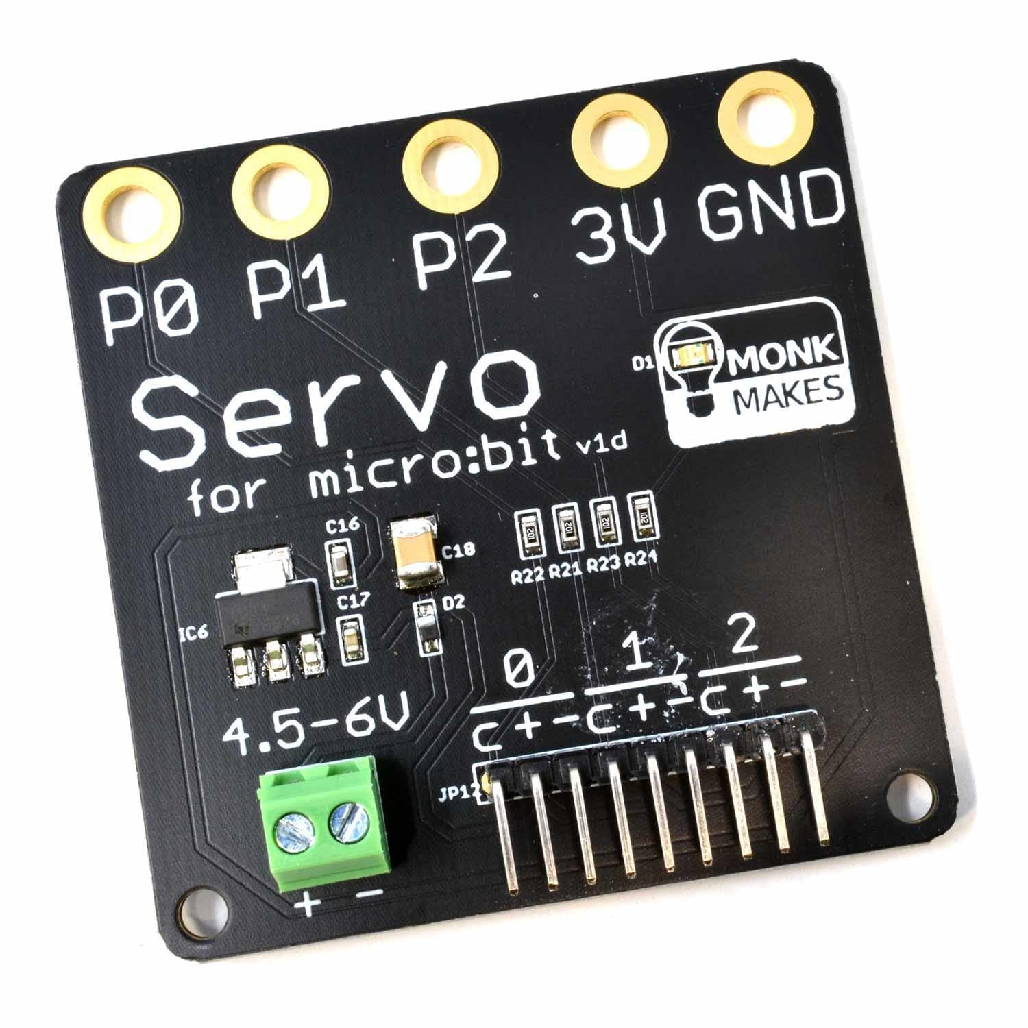 Servo for micro:bit by Monk Makes - The Pi Hut