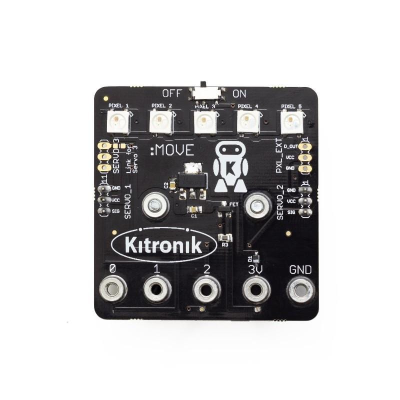 Servo:Lite board for micro:bit by Kitronik - The Pi Hut