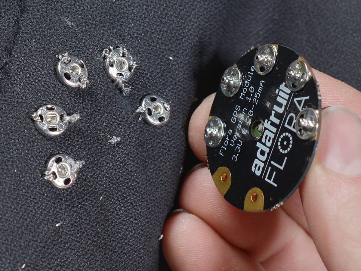 Sewable Snaps - 5mm Diameter - Card of 24 by The Pi Hut - The Pi Hut