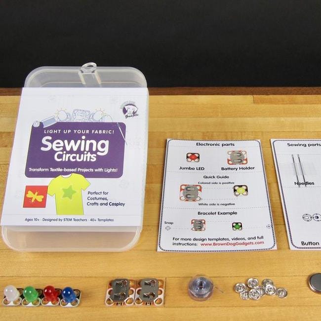 Sewing Circuits Kit by Brown Dog Gadgets - The Pi Hut
