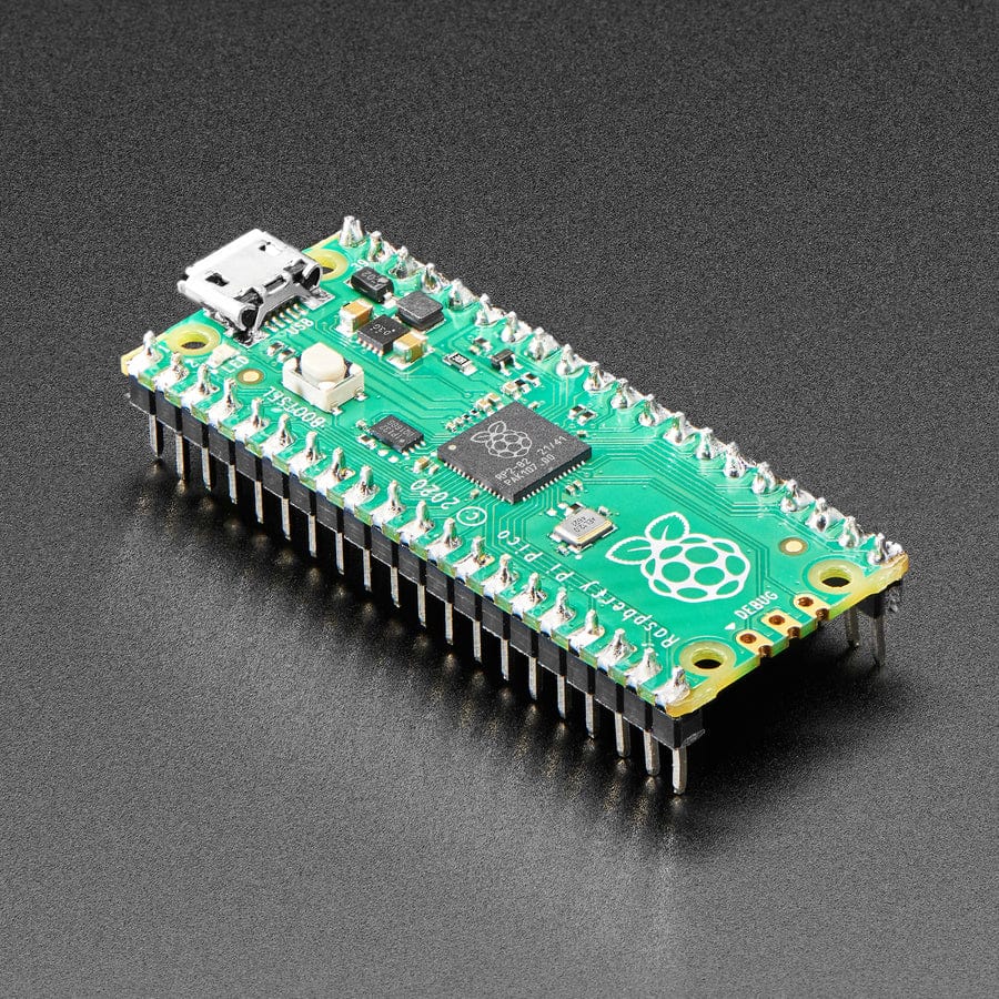 Short Plug Headers for Raspberry Pi Pico - 2 x 20 Pin Male by The Pi Hut - The Pi Hut
