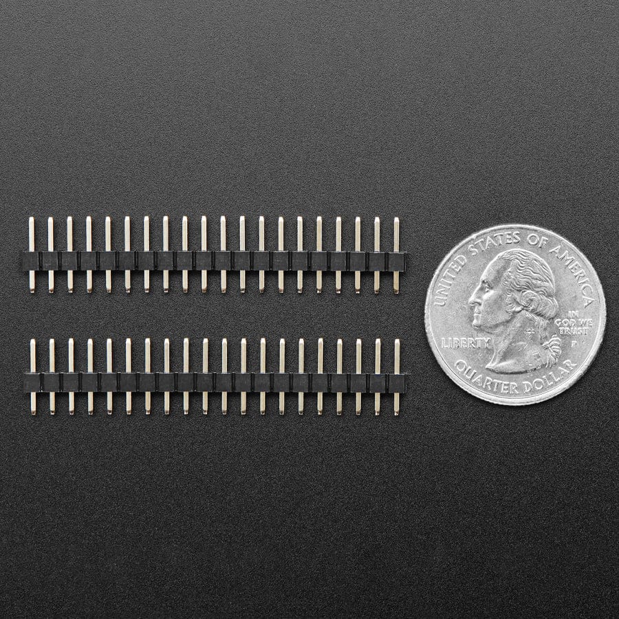 Short Plug Headers for Raspberry Pi Pico - 2 x 20 Pin Male by The Pi Hut - The Pi Hut