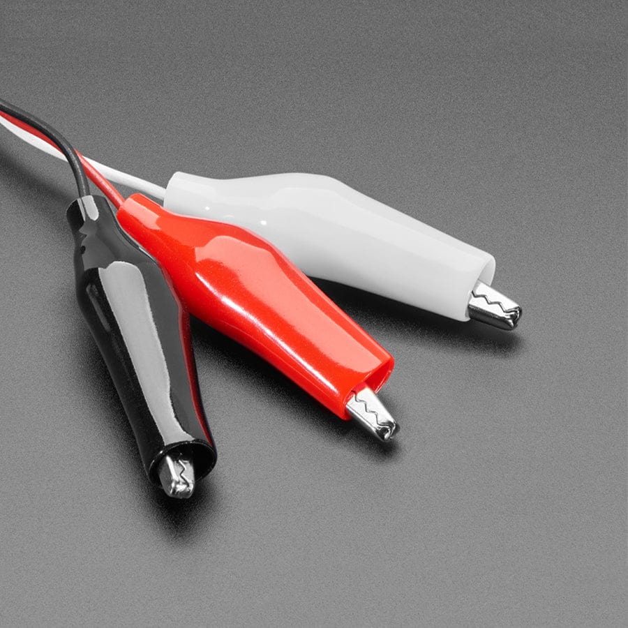 Shrouded Servo to Alligator Clip Cable - 17cm long by The Pi Hut - The Pi Hut