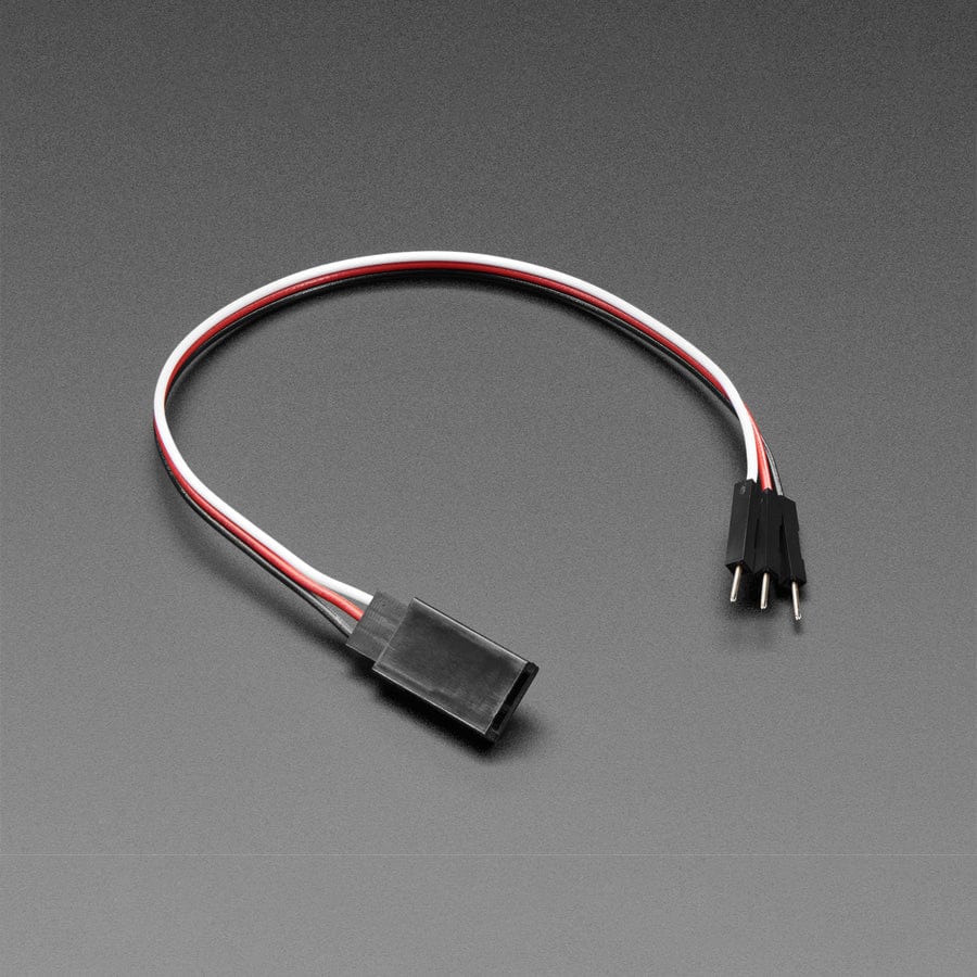 Shrouded Servo to Premium Male Jumper Wires Cable - 17cm by The Pi Hut - The Pi Hut