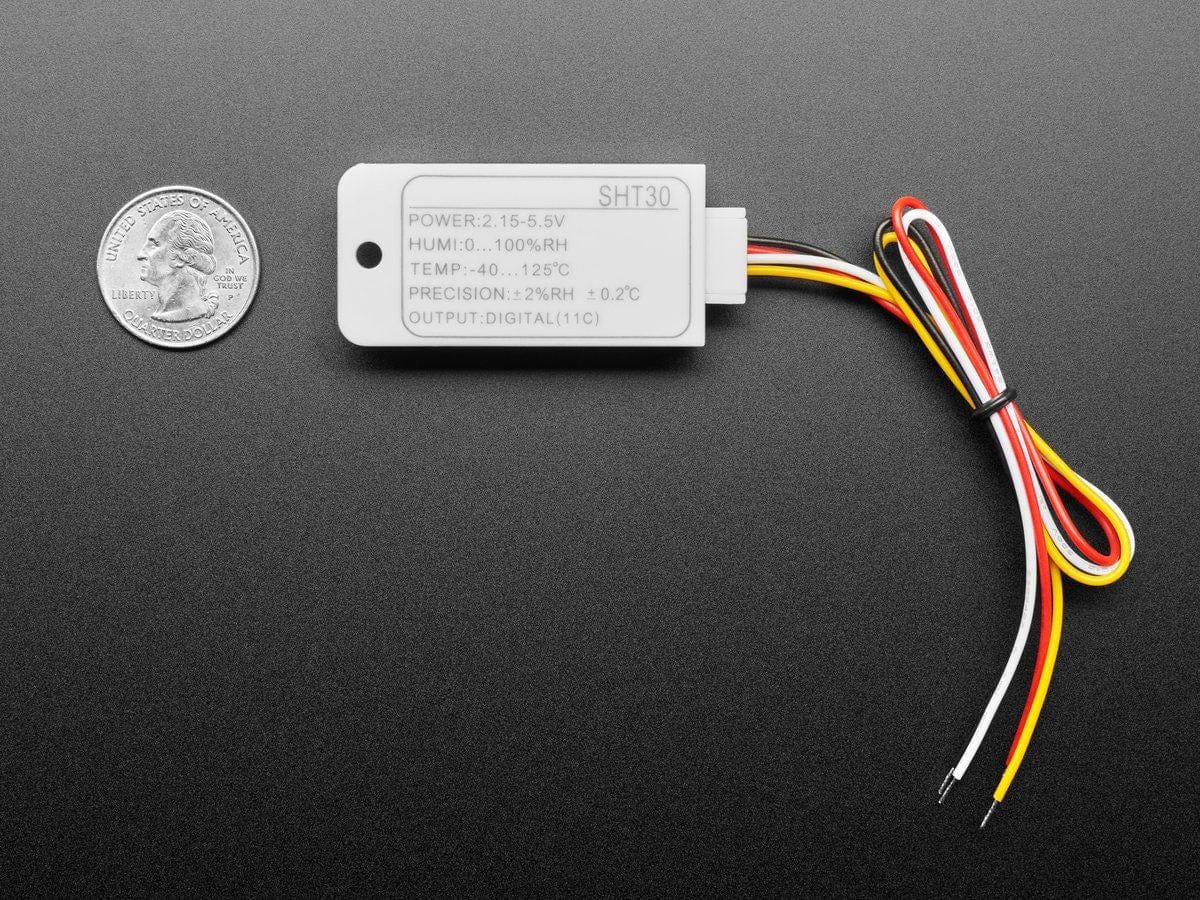 SHT30 Temperature And Humidity Sensor - Wired Enclosed Shell by The Pi Hut - The Pi Hut
