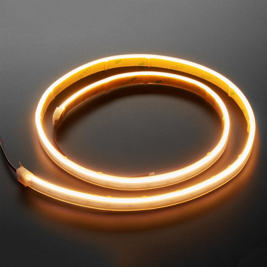 Side-Light Flexible White LED Strip - 480 LEDs per meter - 1m - Warm White ~3000K by Adafruit - The Pi Hut