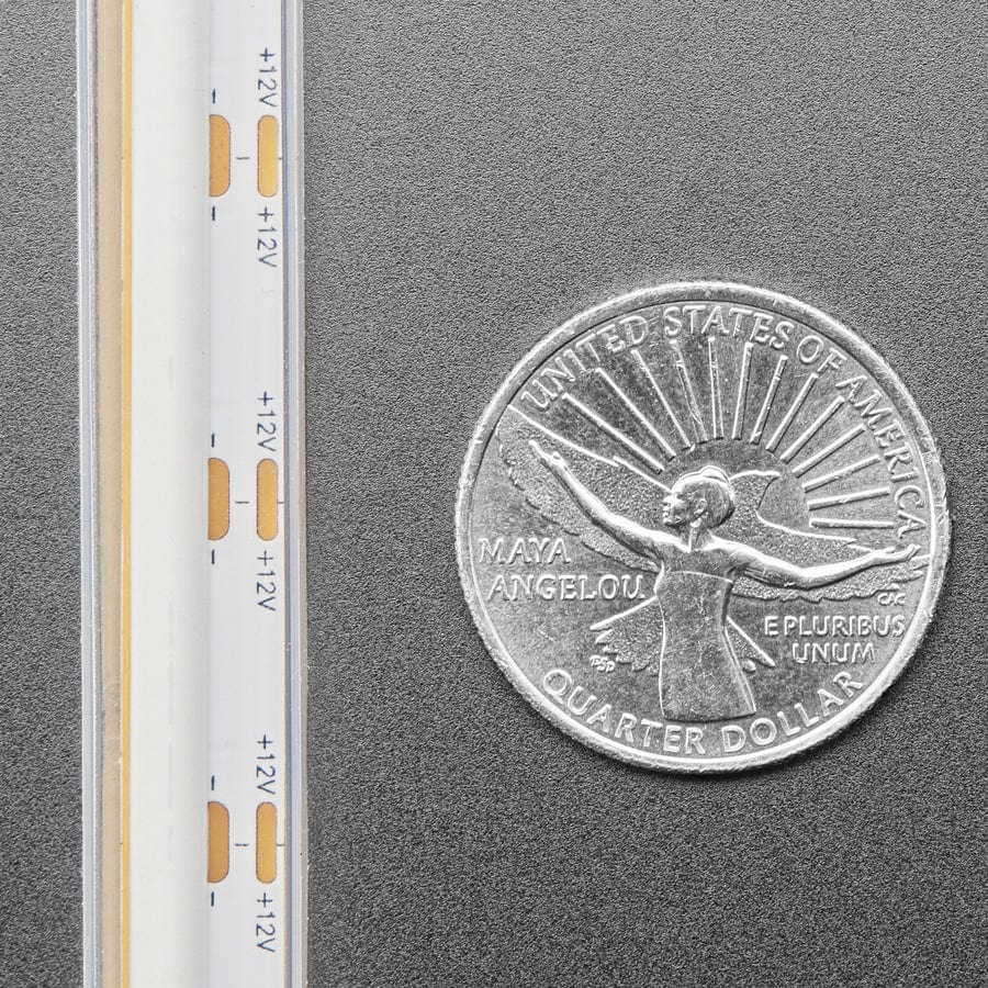 Side-Light Flexible White LED Strip - 480 LEDs per meter - 1m - Warm White ~3000K by Adafruit - The Pi Hut