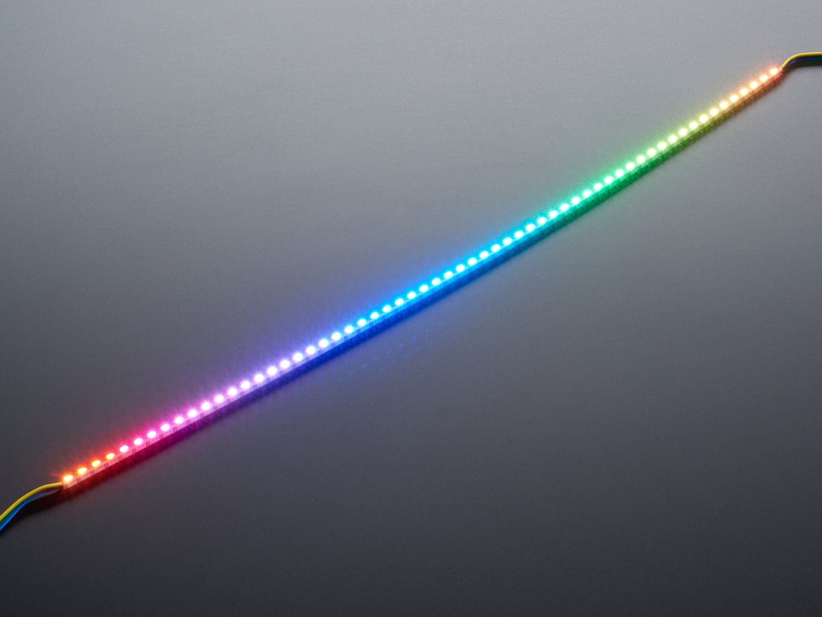 Side Light NeoPixel LED PCB Bar - 60 LEDs (120 LED/meter - 500mm Long) by The Pi Hut - The Pi Hut
