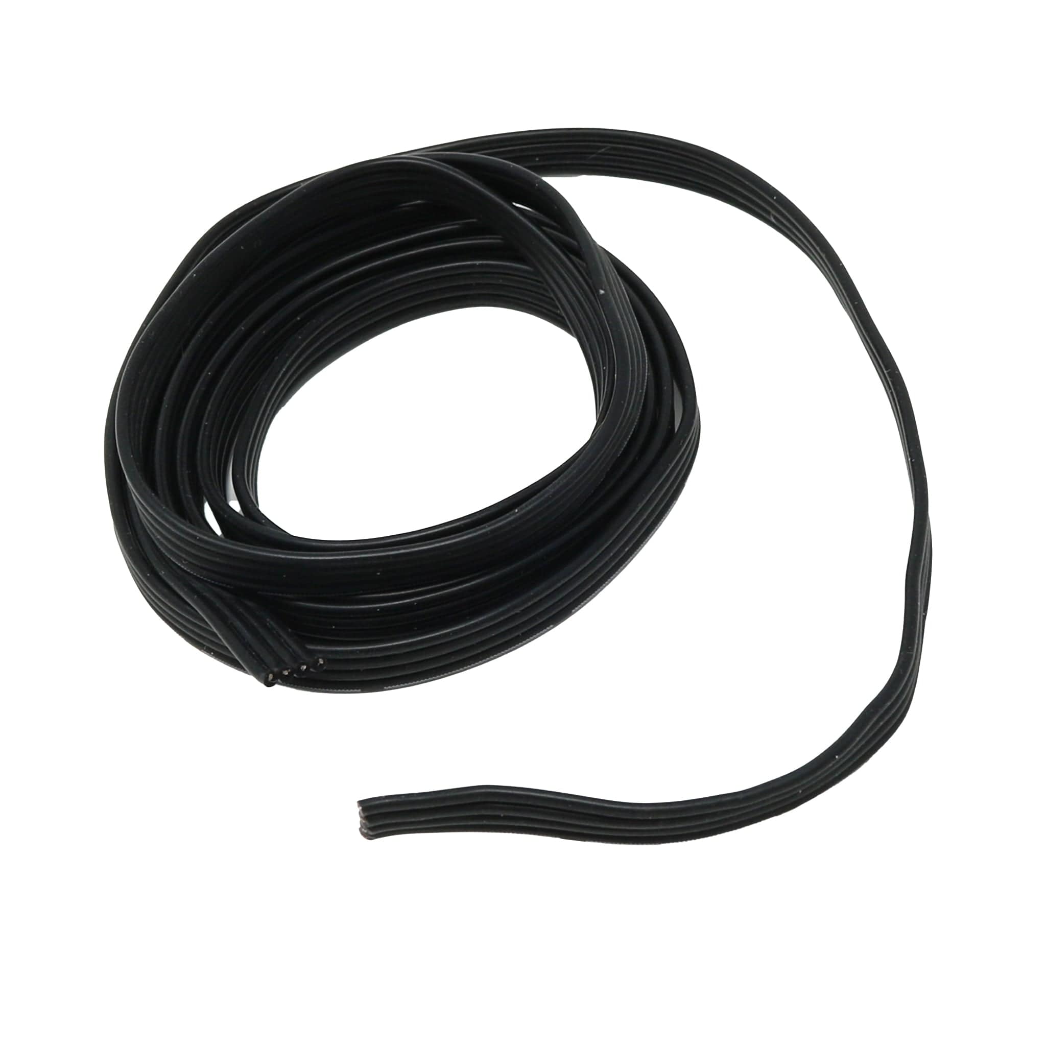 Silicone Cover Stranded-Core Ribbon Cable - 4 Wires 1 Meter Long (28AWG Black) by The Pi Hut - The Pi Hut