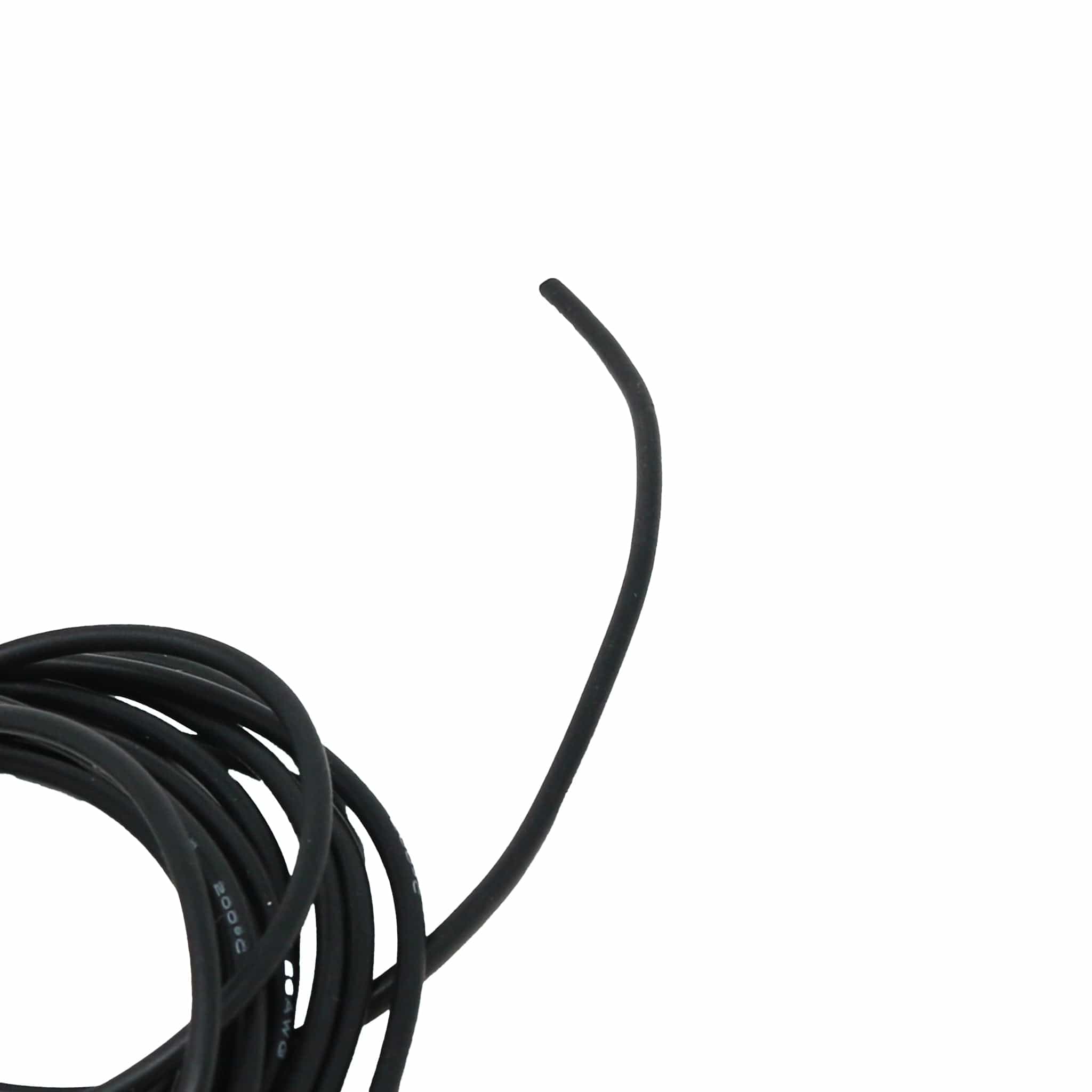 Silicone Cover Stranded-Core Wire - 2m 26AWG Black by The Pi Hut - The Pi Hut