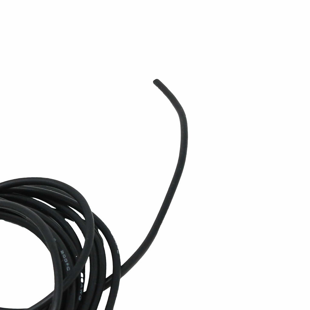 Silicone Cover Stranded-Core Wire - 2m 26AWG Black by The Pi Hut - The Pi Hut