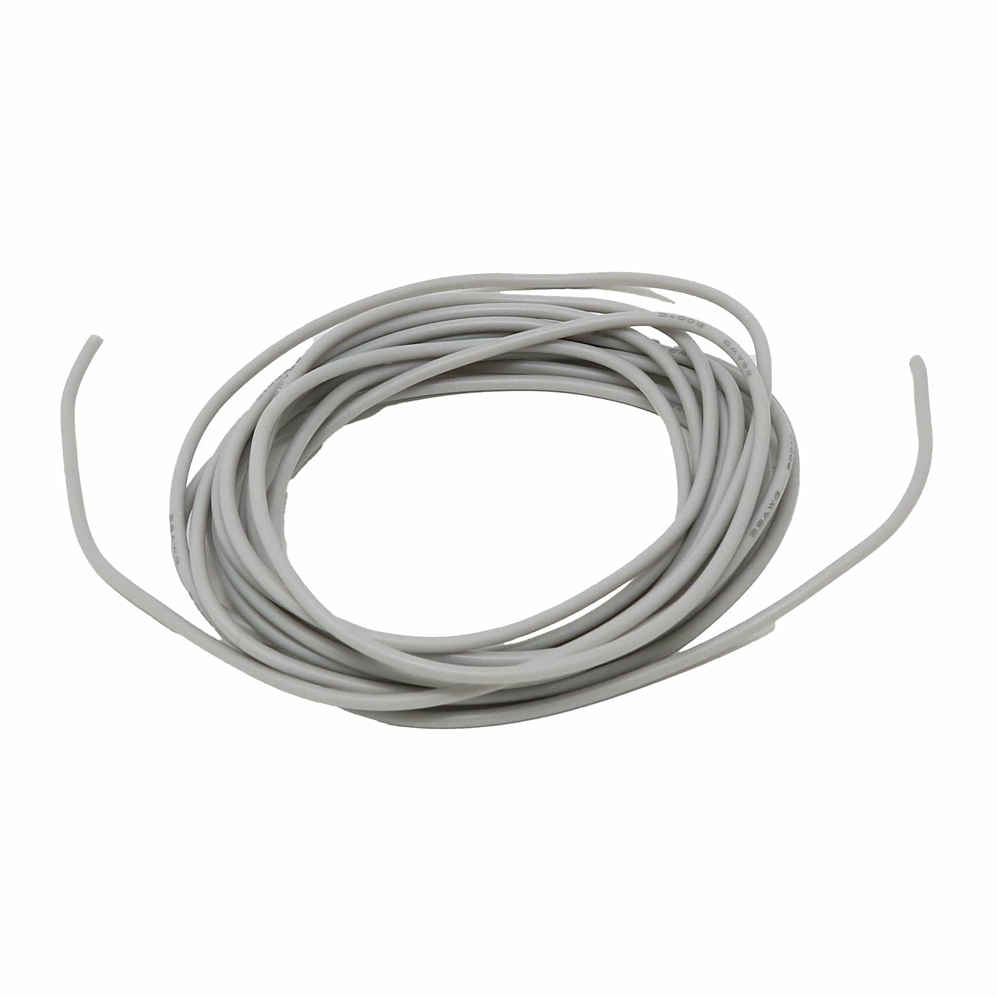 Silicone Cover Stranded-Core Wire - 2m 26AWG Gray by The Pi Hut - The Pi Hut