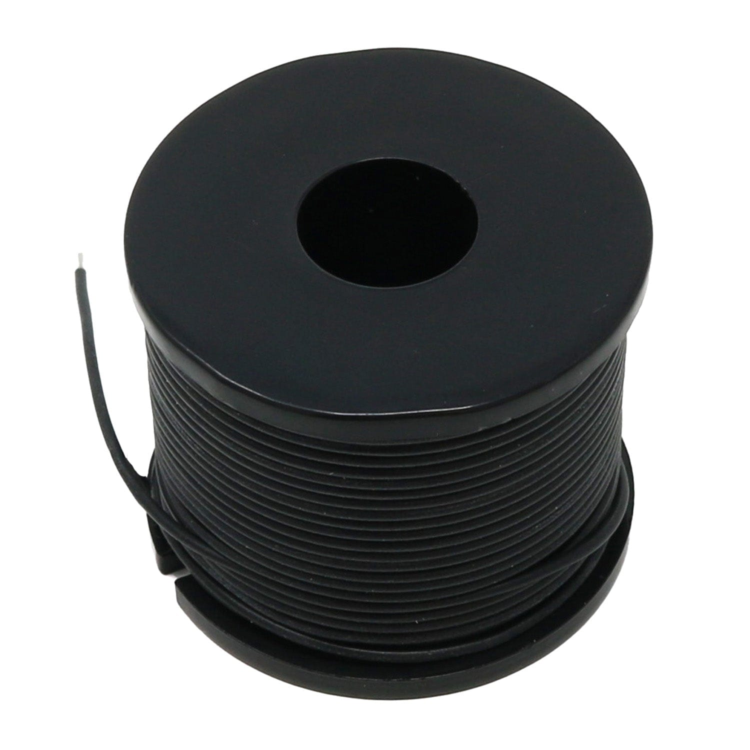 Silicone Cover Stranded-Core Wire - 50ft 30AWG Black by The Pi Hut - The Pi Hut