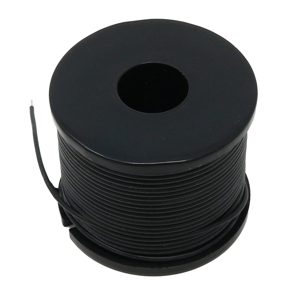 Silicone Cover Stranded-Core Wire - 50ft 30AWG Black by The Pi Hut - The Pi Hut