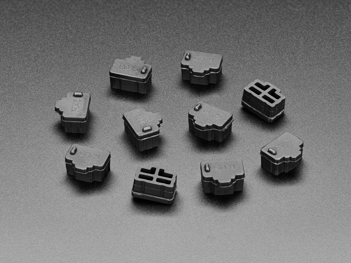 Silicone RJ-45 Dust Cover Inserts - 10 Pack by The Pi Hut - The Pi Hut