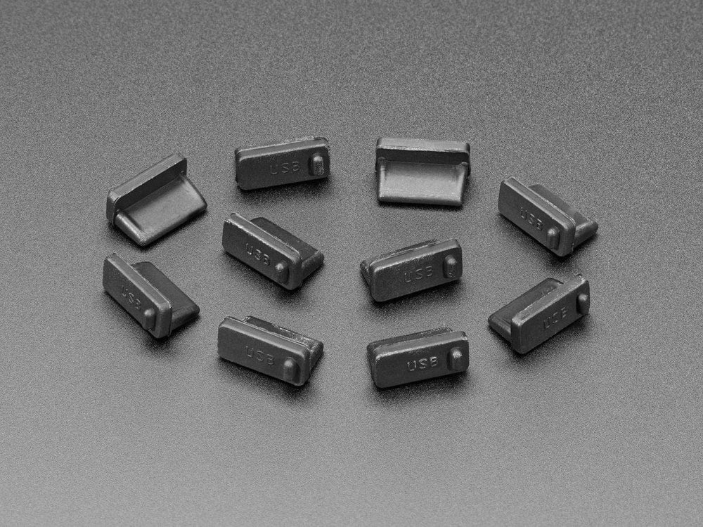 Silicone USB A Dust Cover Inserts - 10 Pack by The Pi Hut - The Pi Hut