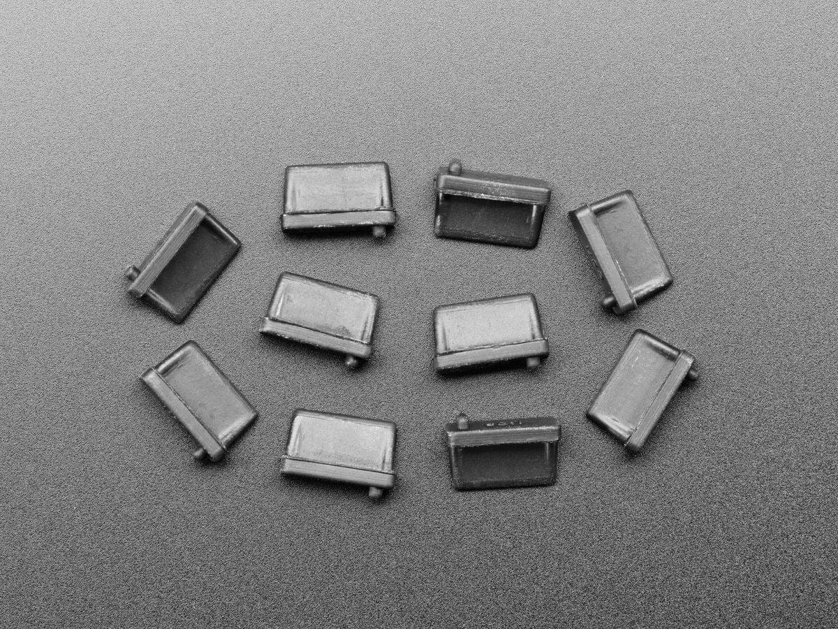 Silicone USB A Dust Cover Inserts - 10 Pack by The Pi Hut - The Pi Hut