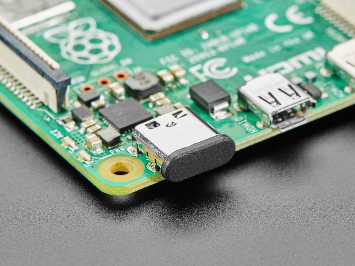 Silicone USB C Dust Cover Inserts - 10-pack by The Pi Hut - The Pi Hut