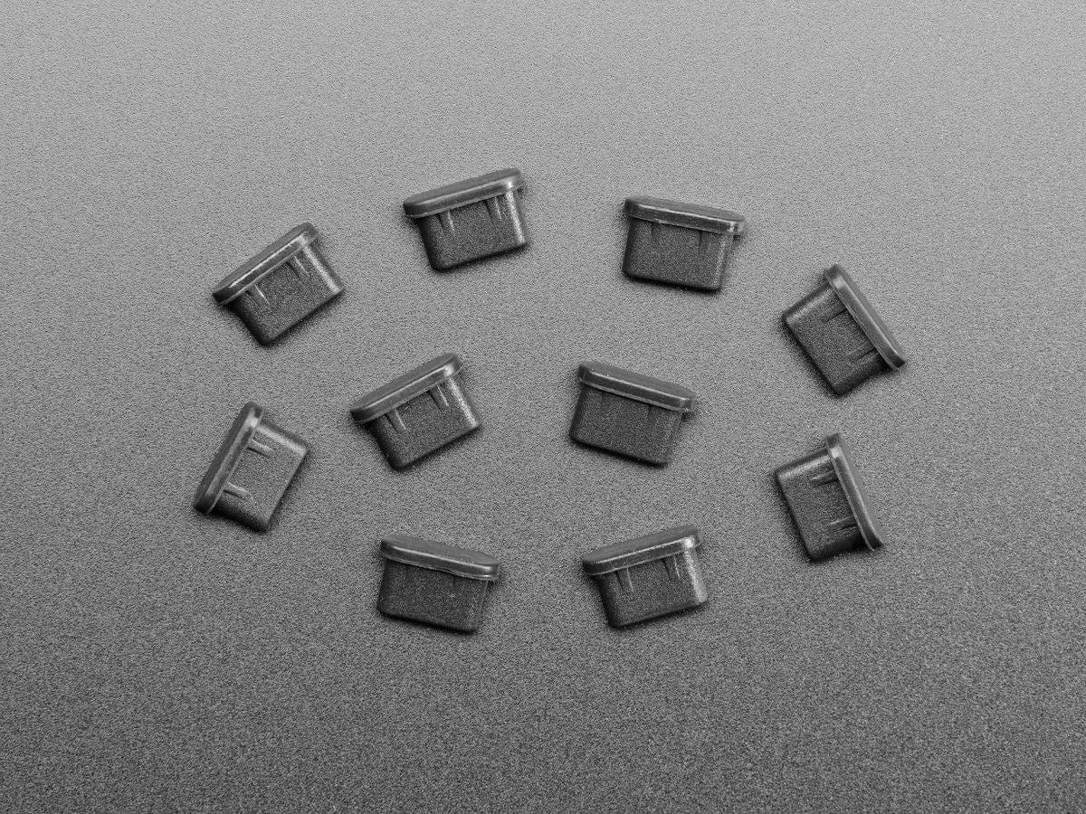 Silicone USB C Dust Cover Inserts - 10-pack by The Pi Hut - The Pi Hut