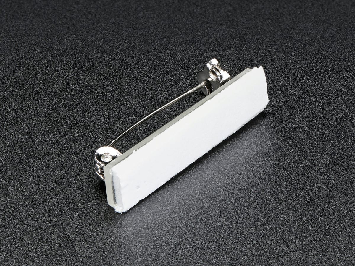Silver Pin Back with Foam Adhesive by The Pi Hut - The Pi Hut