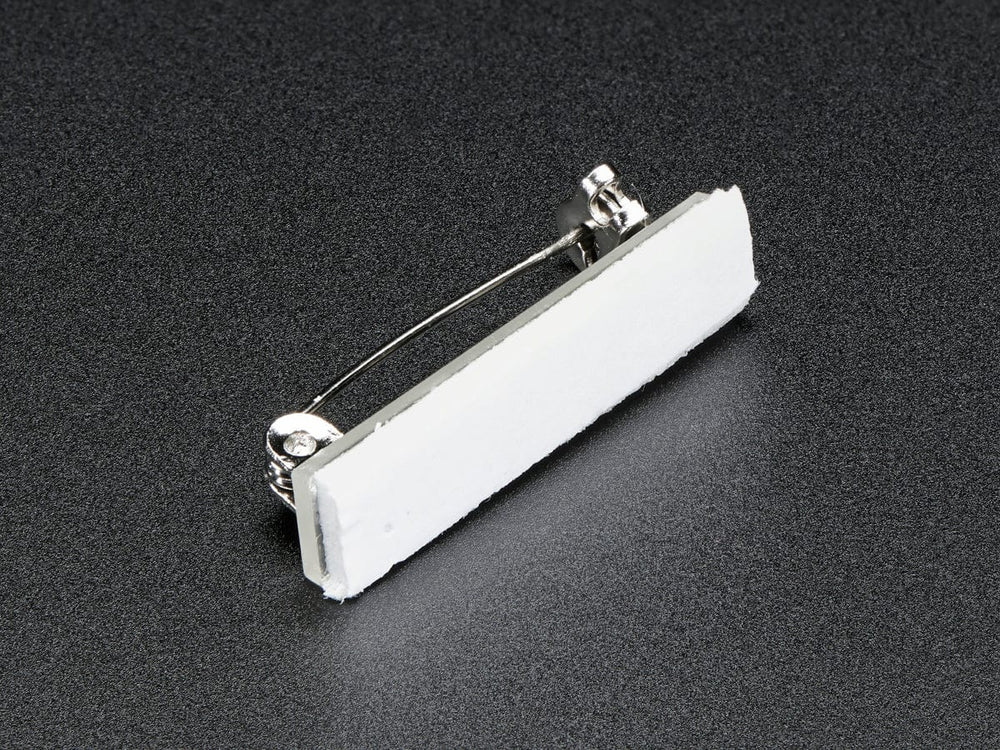 Silver Pin Back with Foam Adhesive by The Pi Hut - The Pi Hut