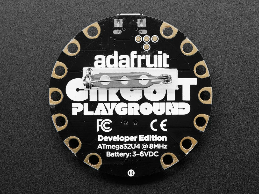 Silver Pin Back with Foam Adhesive by The Pi Hut - The Pi Hut