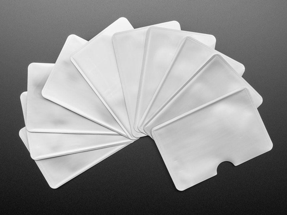Silver RFID Blocking Card Sleeves (10-pack) by The Pi Hut - The Pi Hut