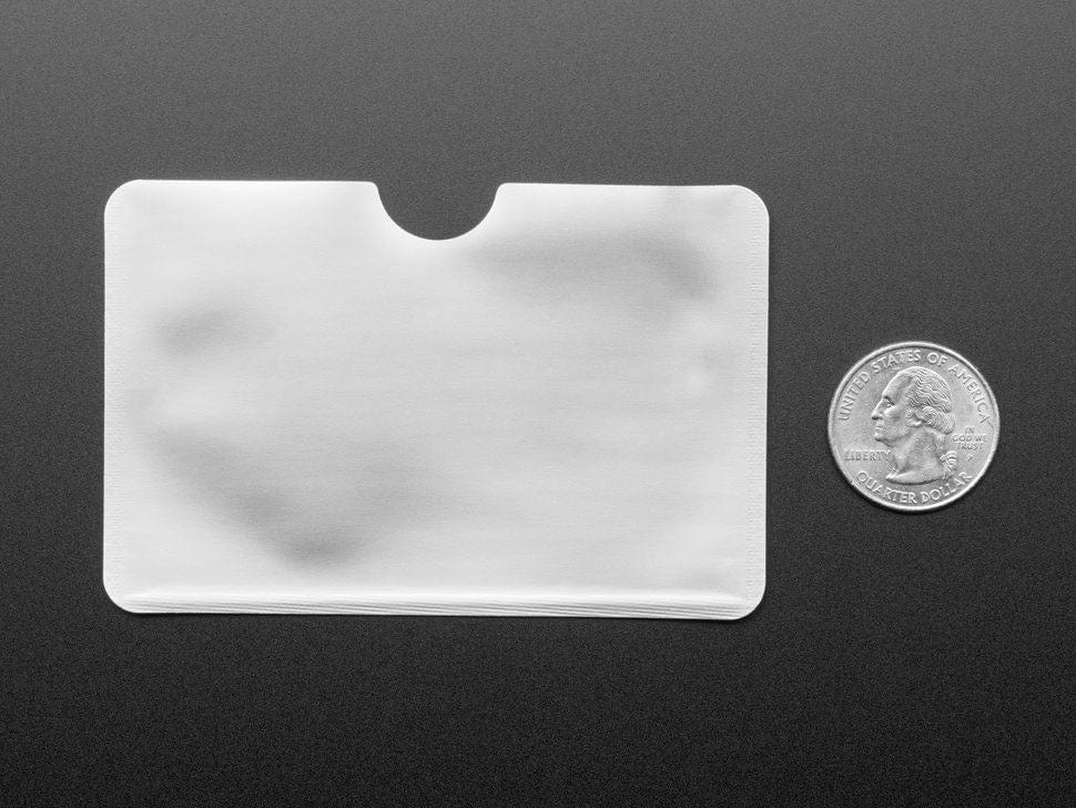 Silver RFID Blocking Card Sleeves (10-pack) by The Pi Hut - The Pi Hut